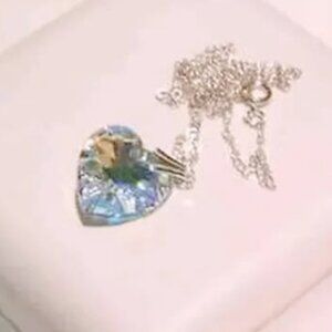 Swarovski Elements Sterling Silver Crystal Necklace (BNIB)